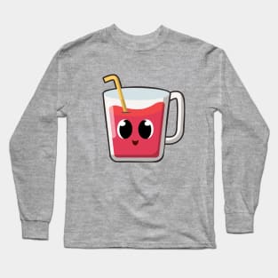 kawaii Cute apple fruit juice drink Long Sleeve T-Shirt